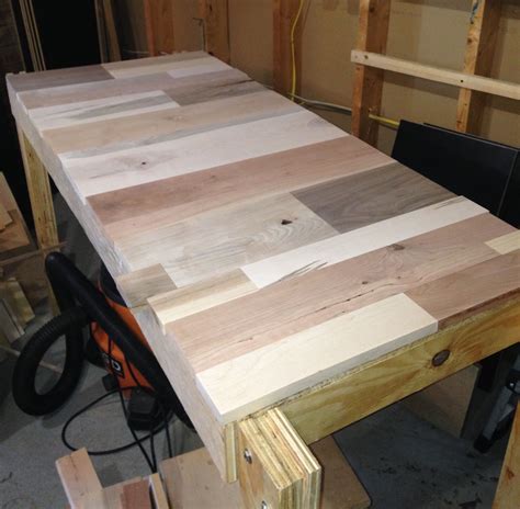 Scrap Wood Table Top For My Workshop Build A Farmhouse Table Build A