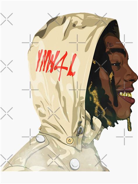 We All Shine Ynw Melly Fan Art And Merch Dj Electronic Sticker For
