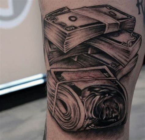 Money Stack Tattoo Designs 101 Best Money Tattoos For Men Cool Design