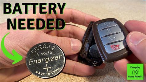 How To Replace Battery In Hyundai Key Fob Youtube