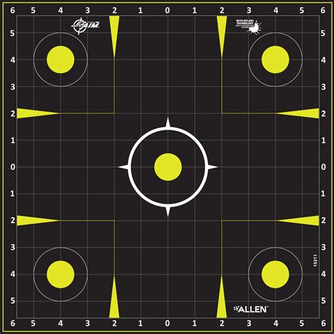 Ez Aim Splash Reactive Paper Shooting Targets Accuracy Grid 12w X 12