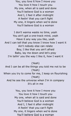 nicki minaj: yo, woman like me, yes a woman like me (oh) soon as i brush up on him i could tell he like me (oh) you know all the mandem, a try to swipe me (kyuh) knotted up, he could afford to ice me (hh, rhrr) tell 'em it's a bad trini bitch. eminem rap god lyrics fast part | Lyrics in 2019 | Rap god ...