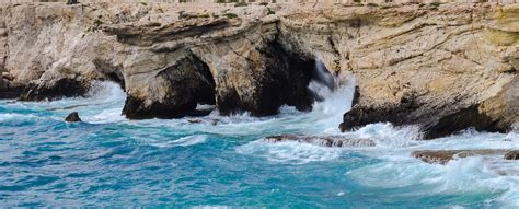 Rocky Coast Sea Caves Waves Free Photo On Pixabay Pixabay