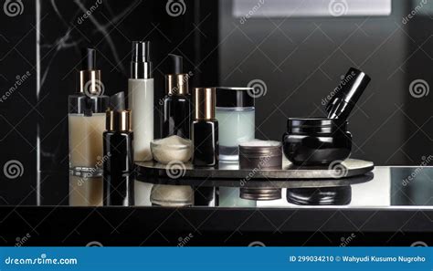 Luxurious Organic Skincare Elegance Stock Illustration - Illustration