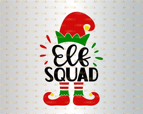 Elf Squad Svg Christmas Svg Santa Svg Elf Legs Svg Elf Hat Etsy