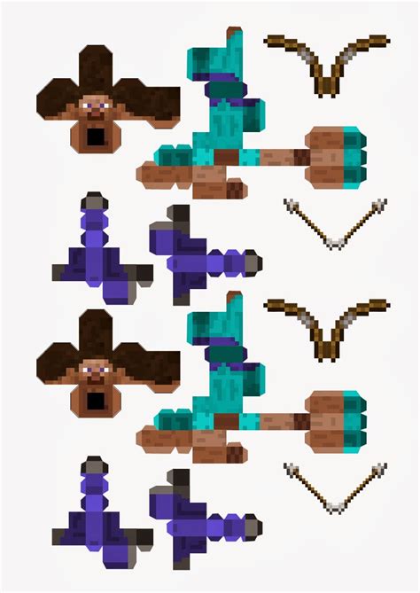 Papercraft Templates For Steve From Minecraft Papercraft
