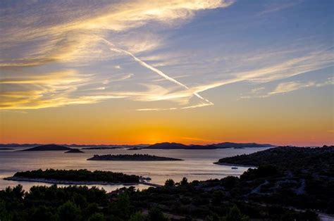 Adriatic Sea Beautiful Croatia Sunset Sunset Adriatic Sea Croatia