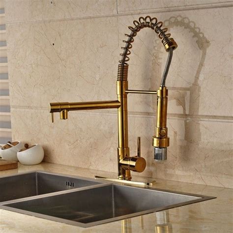 Which kitchen faucets are popular? Gold Finish Led Kitchen Faucet Installation Instructions ...