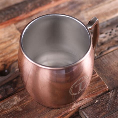Personalized Moscow Mule Stainless Steel Copper Finished Mug Teals Prairie And Co ®