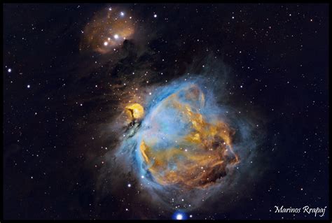 M42 Orion Nebula Hubble Palette Rastrophotography