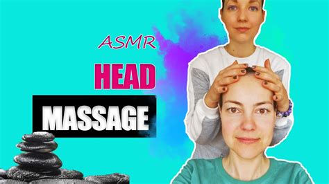 asmr head massage for relaxation face neck massage and soft hair brushing 💚 youtube