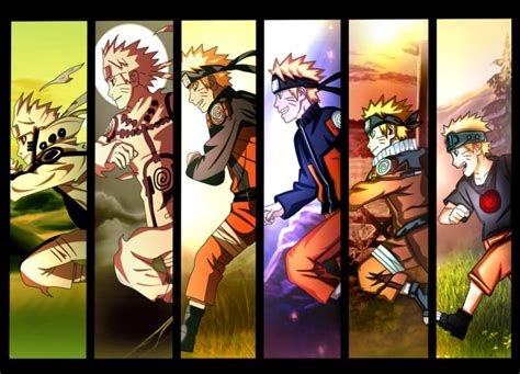 Uzumaki Naruto Time Anime Boys Evolution Running Panels Hd