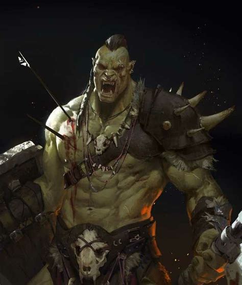Pin By Romaric Hery On Fantasy Orks Orc Rpg Dungeons And Dragons Characters Orc Barbarian