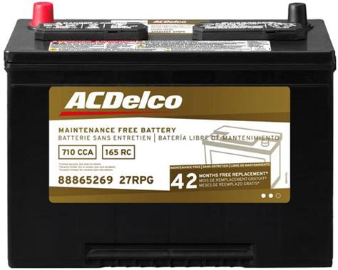 Acdelco Battery Group Size 27r 27rpg Oreilly Auto Parts