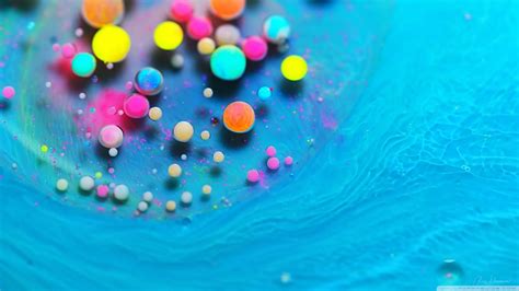 Bright Vibrant Colors Paint Bubbles Ultra Hd Desktop