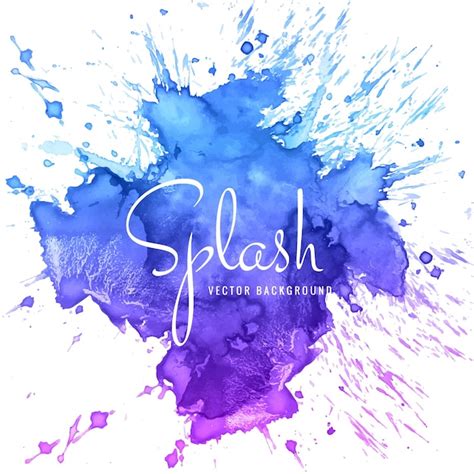 Premium Vector Abstract Hand Drawn Colorful Watercolor Splash Background