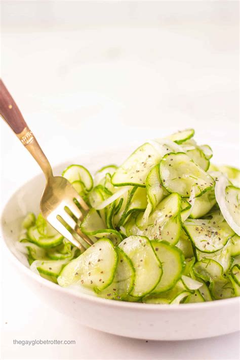 Cucumber Vinegar Salad The Gay Globetrotter