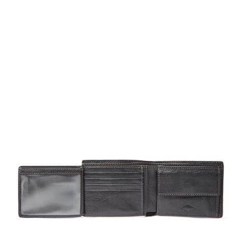 Fossil bifold leather wallet mens hart wine id coin wallets in dust bag new r£55. Fossil Easton Rfid International Traveler Wallet Black ...