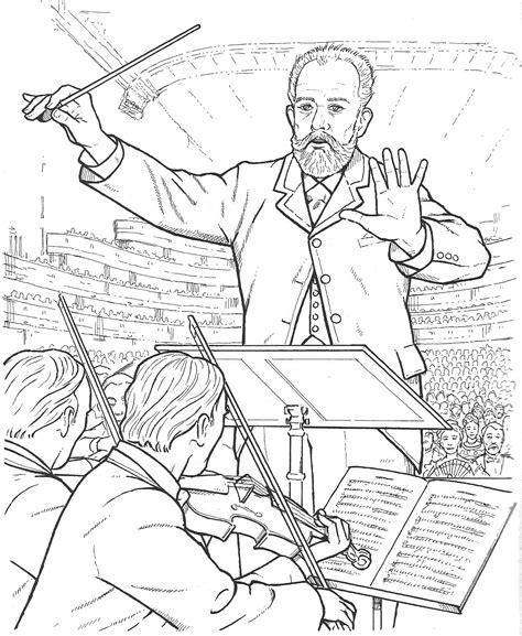 Complete list of pyotr ilyich tchaikovsky music featured in movies, tv shows and video games. Composer Coloring Pages - Kidsuki