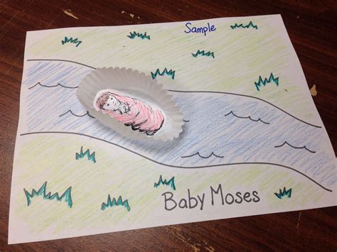 Baby Moses In Basket Craft For Toddlers Childrens Ministry