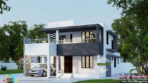 2400 Square Feet Flat Roof 4 Bedroom House Kerala Home Design And