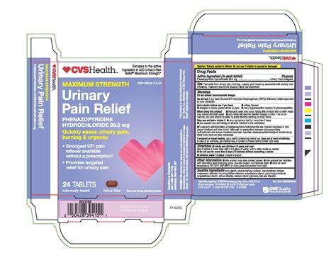 CVS Maximum Strength Urinary Pain Relief: Details from the FDA, via