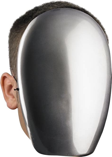 No Face Chrome Mask Disguise Amazonca Clothing And Accessories