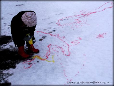 Sun Hats And Wellie Boots Snow Painting