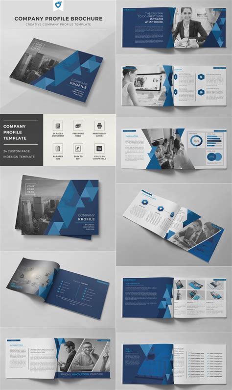 Corporate trend could work perfectly as an introduction to your growing company and the team behind it. Company Profile Brochure - INDD Template