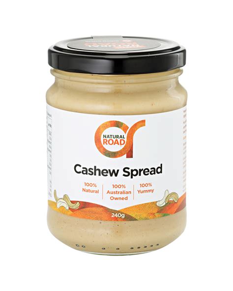 natural road cashew spread 240g
