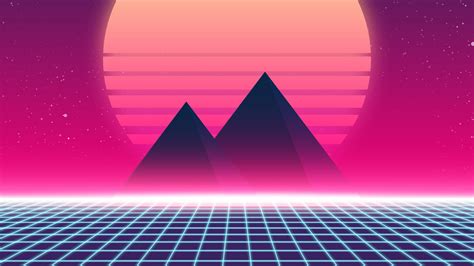 Retrowave Trees Wallpapers Wallpaper Cave