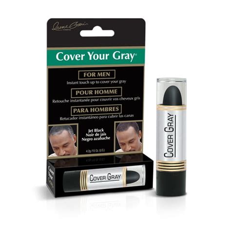 Cover Your Gray For Men Hair Color Touch Up Stick Jet Black Pack Of
