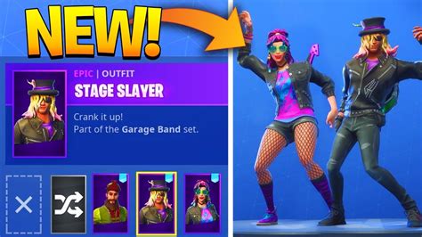 New Synth Star And Stage Slayer Skin Showcase With Leaked Emotes Youtube