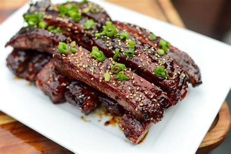 Sweet And Sticky Smoked And Fried Hoisin Glazed Pork Ribs Recipe The
