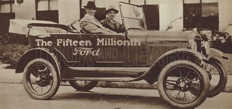 Henry Ford In The 15 Millionth Ford Model T Car 1927 Stock Image