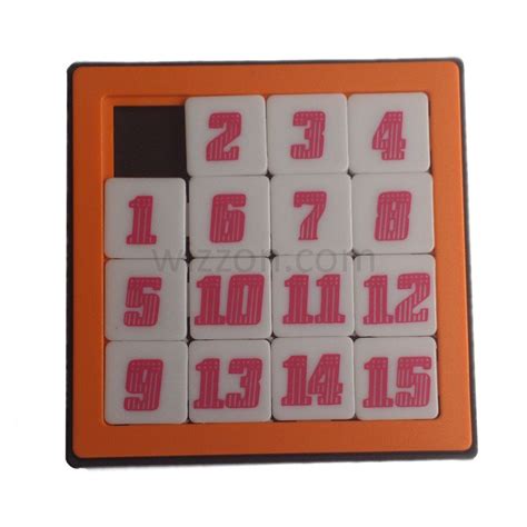 Download a free solution for your puzzles! 15 Number Slide Puzzle Orange - WizZon