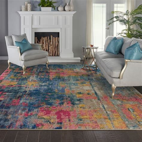 Celestial Ces09 Blue Yellow Rugs Buy Ces09 Blue Yellow Rugs Online