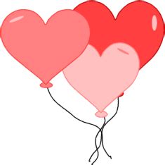 Valentine's Day Balloons Clip Art - Valentine's Day ...