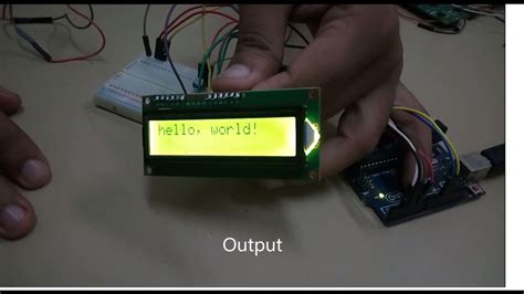 Interfacing Lcd With Arduino Youtube