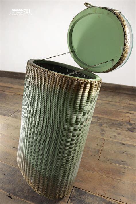 Product titlerubbermaid laundry basket 10 7/8w x 22 1/2d x 16 1/2h plastic white 8/carton product titlektaxon 2 sections bamboo laundry hamper basket washing clothes storage sorter. Vintage Elliptical Green Gold Glass Top Laundry Basket