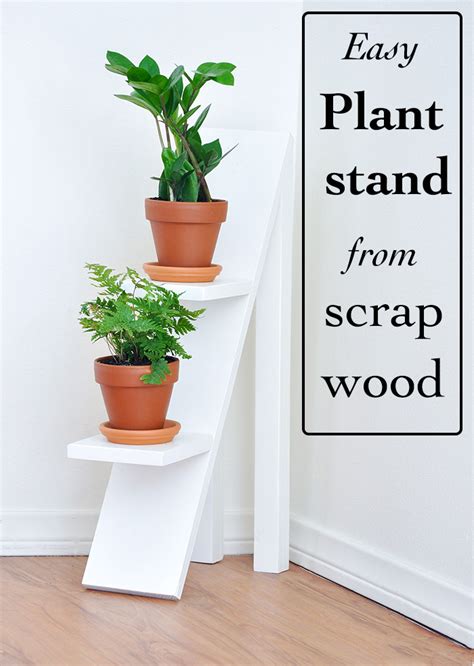 tiered plant stand  scrap wood pretty handy girl