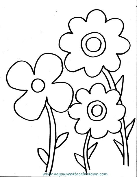 Print now > color online > stats on this coloring page printed 117,499. Spring Flowers Coloring Page for Kids - Free Printable | No, YOU Need To Calm Down!
