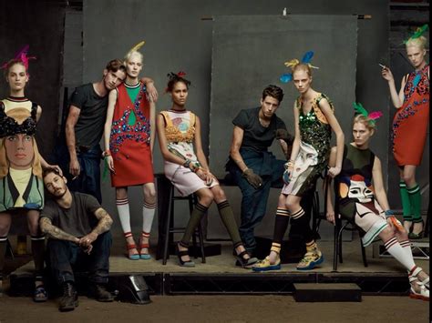 High Fashion Group Portrait Vogue Italia Steven Meisel Fashion Artwork