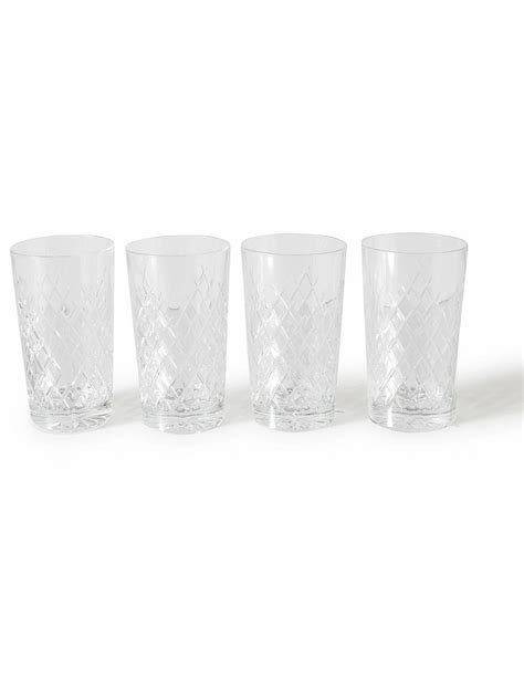 Soho Home Barwell Set Of Four Crystal Highball Glasses Soho Home