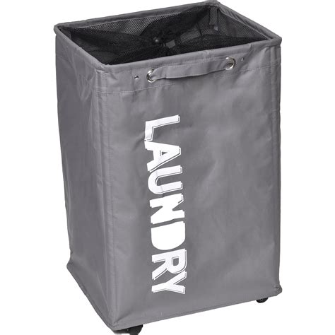 Shop for pop up mesh hamper online at target. Evideco Rolling Laundry Hamper Bag with Mesh Top Closing ...