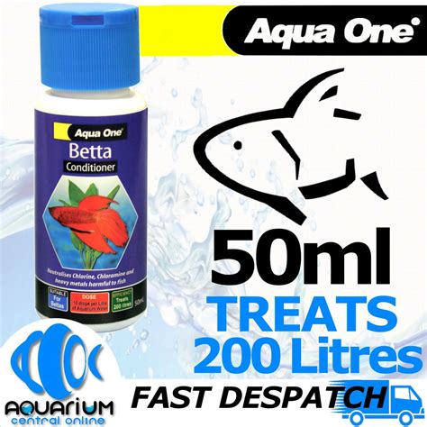 Aqua One Aquarium Betta Water Conditioner 50ml Fighting Fish Tank 11571