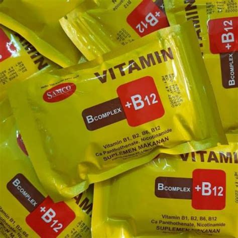 Jual Vitamin B Complex B12 Sachet100kaplet Indonesiashopee Indonesia