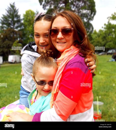 Mother And Daughters Stock Photo Alamy