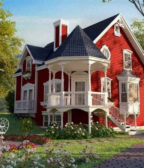 130 Stunning Farmhouse Exterior Design Ideas 21 Victorian Homes