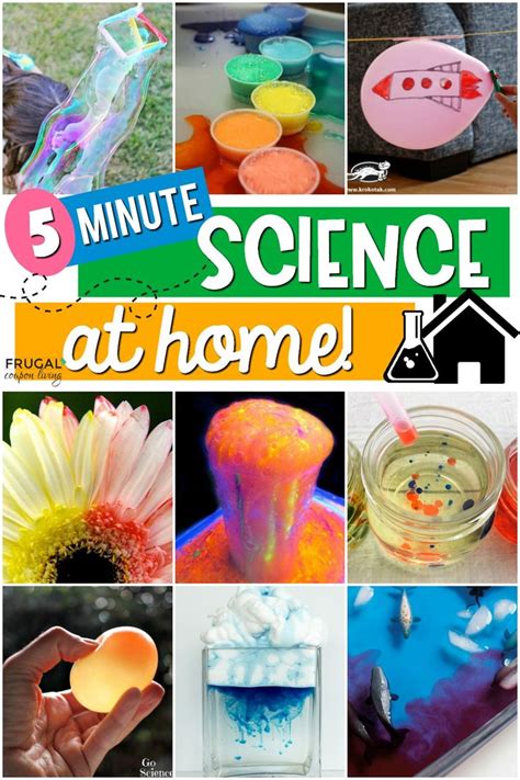 5 Minute Science Experiments For Kids Science Experiments Kids Easy